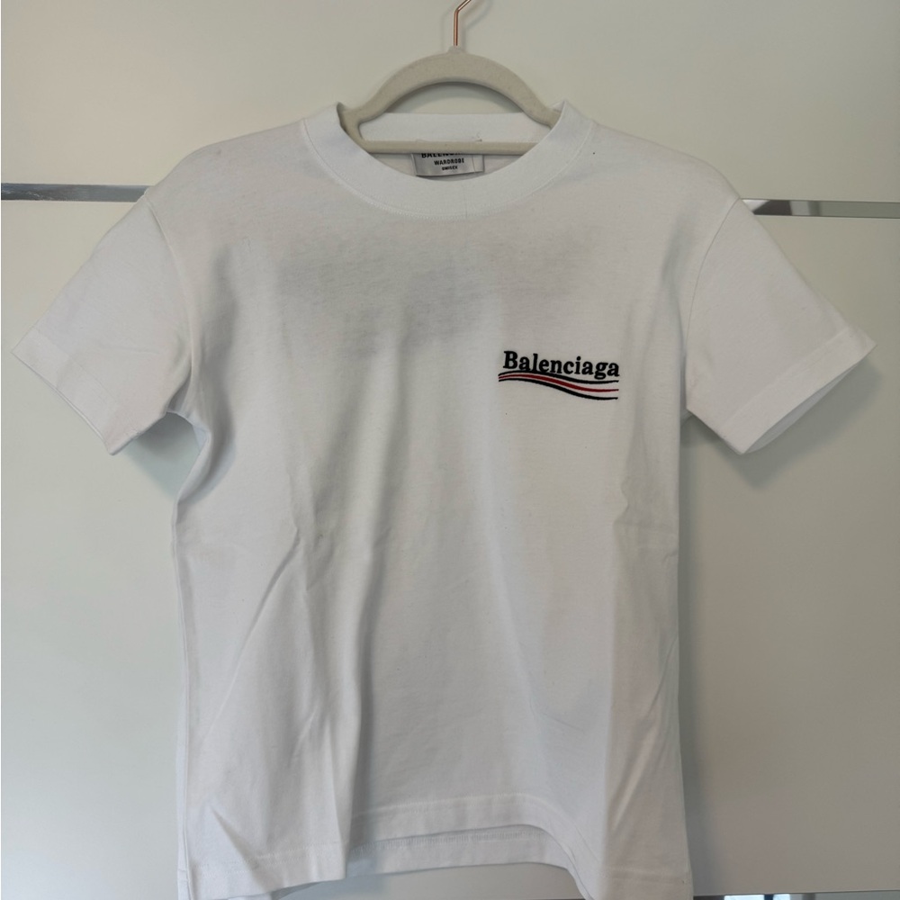Balenciaga White Short Sleeve Tee